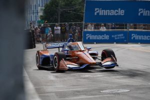 Scott Dixon, piloto del No. 9 Honda de Chip Ganassi Racing, en el sábado de acción del Music City Grand Prix en Nashville (FOTO: Gustavo Rosso)