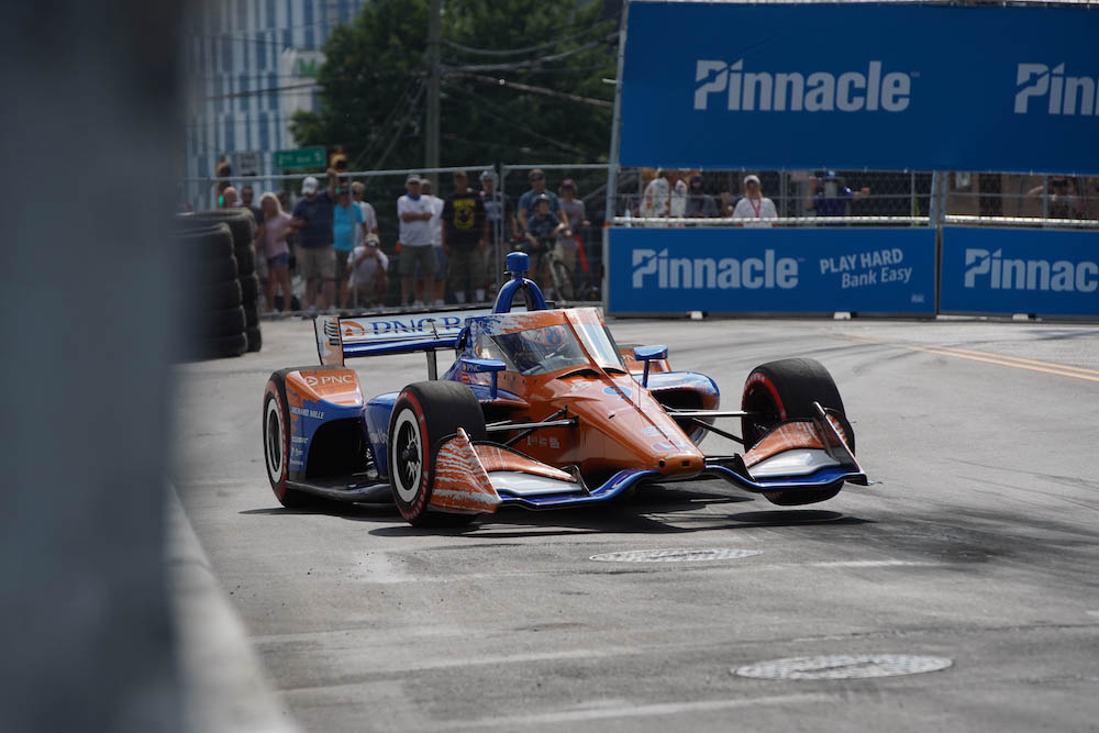 Scott Dixon, piloto del No. 9 Honda de Chip Ganassi Racing, en el sábado de acción del Music City Grand Prix en Nashville (FOTO: Gustavo Rosso)